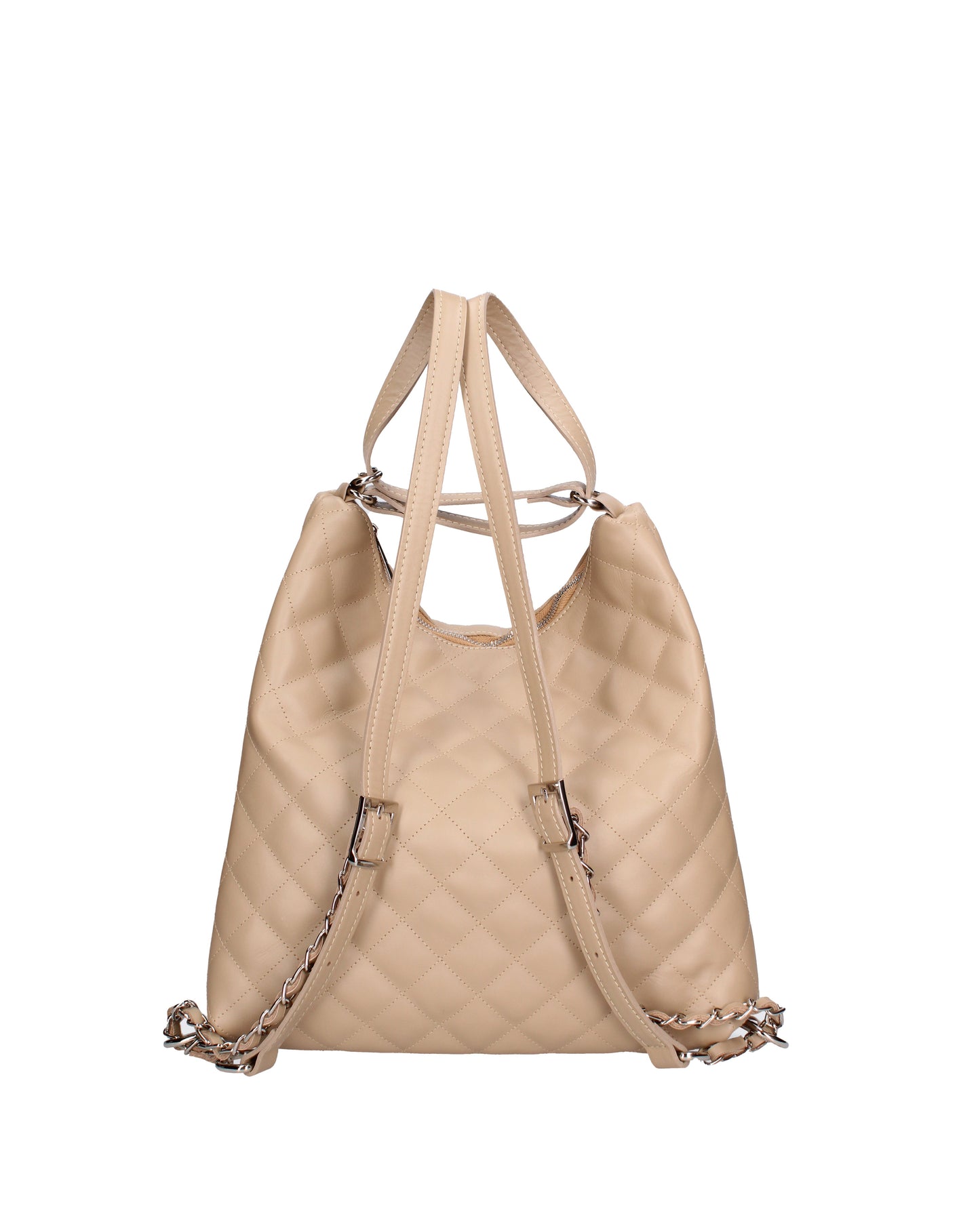 Shoulder bag convertible into a backpack