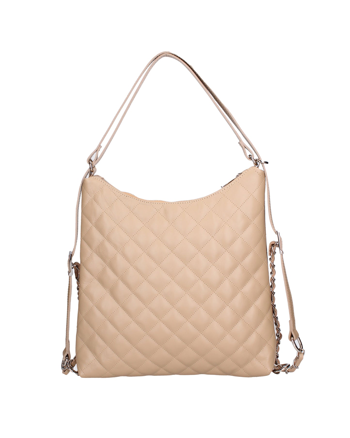 Shoulder bag convertible into a backpack