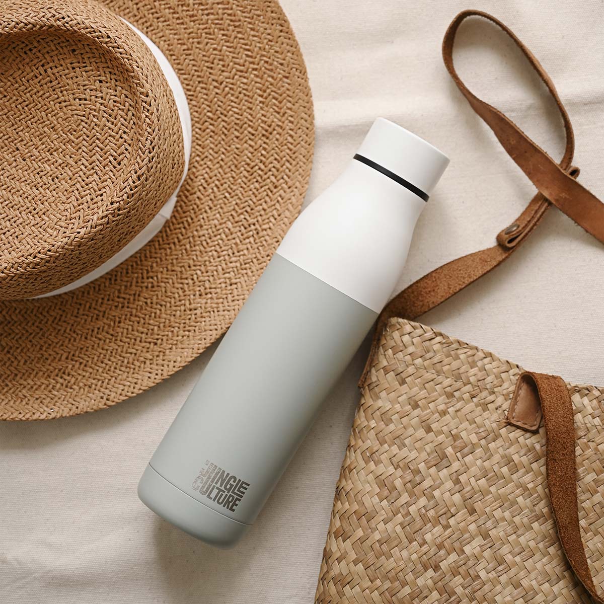 Reusable Stainless Steel Water Bottle (Matt Effect Black)